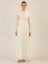 APART Sukienka w kolorze białym rozmiar: 42. Białe sukienki Apart, bez wzorów, z koronki, bez kołnierzyka, bez ramiączek, maxi. Za 299.37 zł.