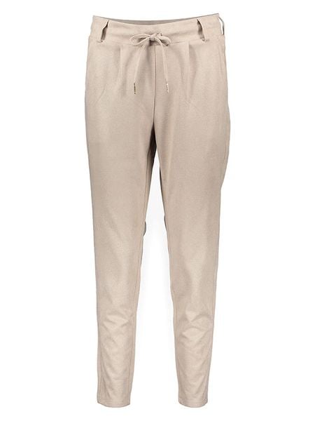 ONLY Spodnie chino w kolorze beżowym rozmiar: S/L32. Brązowe spodnie materiałowe Only, l, bez wzorów, z podwyższonym stanem. Za 77.95 zł.