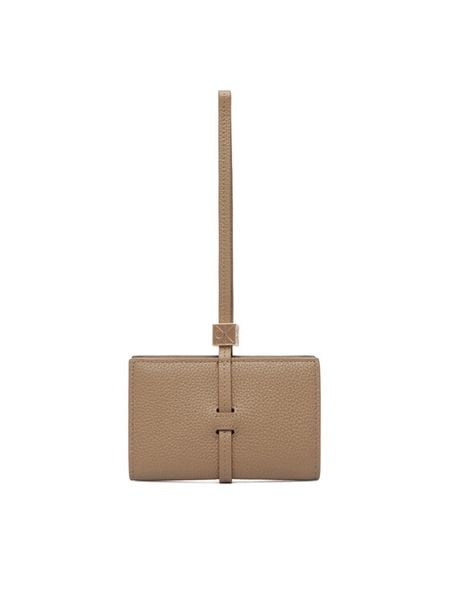Calvin Klein Portfel Emblem Hw Pebble Wallet On Strap LV04F1130G Beżowy. Brązowe portfele Calvin Klein, bez wzorów, ze skóry. Za 177.99 zł.