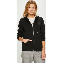 Diesel - Bluza. Czarne bluzy Diesel, s, bez wzorów, z bawełny, z kapturem. Za 269.90 zł.