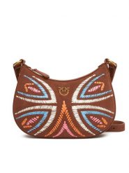 PINKO Torebka Half Moon Mini Fl PE 25 PLTT 102790 A2IW Brązowy. Brązowe torebki klasyczne Pinko, bez wzorów, ze skóry, bez dodatków. Za 1,019.00 zł.