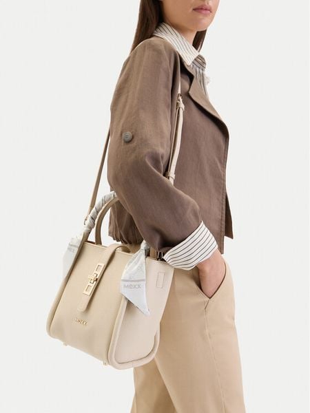 MEXX Torebka EO-MEXX-B-003-09 Kremowy. Białe torebki klasyczne Mexx, bez wzorów, z materiału, bez dodatków. Za 143.99 zł.