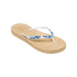 Sandały dla Kobiety SOUTH BEACH. Niebieskie sandały Roxy, bez wzorów, z gumy, młodzieżowe, bez obcasa, bez zapięcia. Za 129.99 zł.