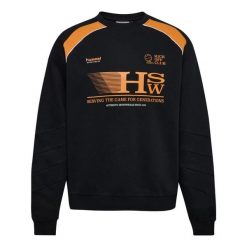Bluza oversize Hummel Crew HSW. Czarne bluzy Hummel, l, bez wzorów, z bawełny, bez kaptura. Za 266.85 zł.