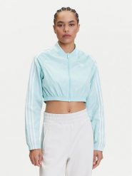 Adidas Bluza adicolor Teamgeist JD0267 Turkusowy Slim Fit. Niebieskie bluzy Adidas, l, bez wzorów, z syntetyku, bez kaptura. Za 229.99 zł.