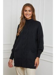 Soft Cashmere Sweter w kolorze czarnym rozmiar: 38/40. Czarne swetry Soft Cashmere, bez wzorów, z kaszmiru, bez ramiączek. Za 168.95 zł.