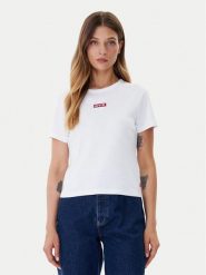 Levi's® T-Shirt Rickie 001Z9-0007 Biały Slim Fit. Białe t-shirty m, bez wzorów, z bawełny, bez kołnierzyka, bez ramiączek. Za 119.99 zł.
