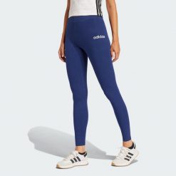 Legginsy Essentials Linear Cotton. Białe legginsy Adidas, m, bez wzorów, z bawełny. Za 119.00 zł.