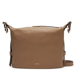 Torebka Furla. Brązowe listonoszki Furla, bez wzorów, bez dodatków. Za 1,329.00 zł.