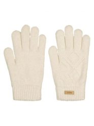 Barts Rękawiczki "Bridgey" w kolorze beżowym rozmiar: onesize. Brązowe rękawiczki Barts, bez wzorów, prążkowane. Za 117.73 zł.