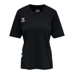 Koszulka do piłki ręcznej damska Hummel hml referee chevron. Czarne bluzki Hummel, s, bez wzorów, sportowe, bez kołnierzyka, bez ramiączek. Za 191.00 zł.