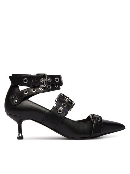 Liu Jo Szpilki Deva 12 SA6021 P0102 Czarny. Czarne szpilki Liu Jo, bez wzorów, ze skóry, bez obcasa, na szpilce, bez zapięcia. Za 859.99 zł.