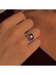 OR Carats Złoty pierścionek z kamieniem szlachetnym rozmiar: 52. Niebieskie pierścionki OR Carats, z kwarcem, złote. Za 869.99 zł.