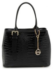 Mia Tomazzi Skórzana torebka "Berengario" w kolorze czarnym - 31 x 24 x 11 cm rozmiar: onesize. Czarne torby na ramię Mia Tomazzi, bez wzorów, z materiału, na ramię, bez dodatków. Za 304.99 zł.