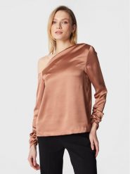 Notes Du Nord Bluzka Frances 13010 Brązowy Regular Fit. Brązowe bluzki Notes du Nord, bez wzorów, z syntetyku, bez kołnierzyka, bez ramiączek. Za 439.99 zł.