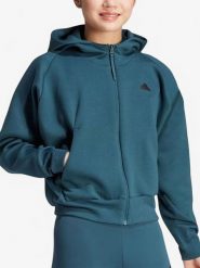 Adidas Kurtka sportowa "Z.N.E" w kolorze turkusowym rozmiar: M. Niebieskie kurtki sportowe Adidas, m, bez wzorów, prążkowane, bez kaptura, outdoorowe. Za 192.79 zł.