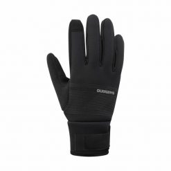 Rękawice termiczne Shimano windbreak. Czarne rękawiczki Shimano, bez wzorów, sportowe. Za 269.90 zł.