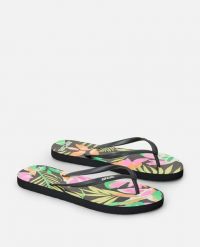 Japonki damskie Rip Curl Mixed Bloom Open Toe. Klapki Rip Curl, bez wzorów, z materiału, z otwartym noskiem, bez obcasa. Za 77.99 zł.