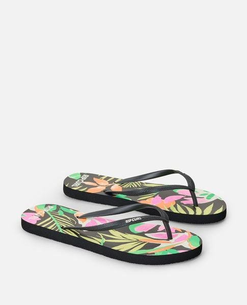 Japonki damskie Rip Curl Mixed Bloom Open Toe. Klapki Rip Curl, bez wzorów, z materiału, z otwartym noskiem, bez obcasa. Za 77.99 zł.