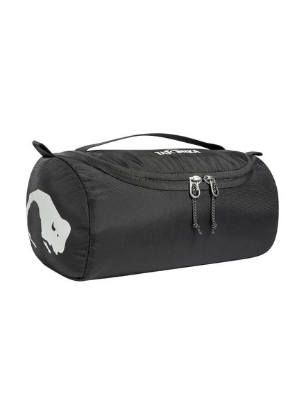 Kosmetyczka Tatonka Care Barrel. Czarne kufry i kosmetyczki Tatonka, bez wzorów, z poliamidu, bez dodatków. Za 129.99 zł.