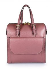 Florence Bags Skórzany plecak "Pa" w kolorze różowym - 27 x 31 x 13 cm rozmiar: onesize. Różowe plecaki Florence Bags, bez wzorów, z materiału. Za 347.99 zł.