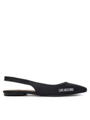 LOVE MOSCHINO Baleriny JA11021G1MIM0000 Czarny. Czarne baleriny Love Moschino, bez wzorów, z materiału, bez obcasa. Za 429.99 zł.