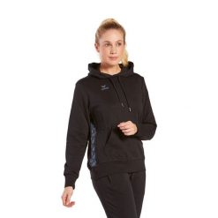 Damska bluza z kapturem Erima Essential Team. Czarne bluzy Erima, s, bez wzorów, z kapturem. Za 231.00 zł.