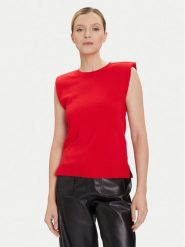 Morgan Sweter 252-MRANA Czerwony Regular Fit. Czerwone swetry Morgan, l, bez wzorów, z syntetyku, bez ramiączek. Za 219.99 zł.