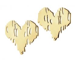 Złote kolczyki - serca. Żółte kolczyki Apart, złote. Za 2,019.00 zł.