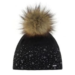 Czapka zimowa Eisbar Rana Lux Crystal MÜ. Czarne czapki Eisbar, bez wzorów. Za 359.90 zł.
