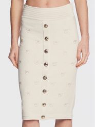 Pinko Spódnica ołówkowa 100144 A0HW Beżowy Slim Fit. Brązowe spódnice Pinko, s, bez wzorów, z wiskozy, ołówkowe. Za 759.99 zł.