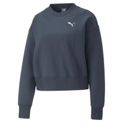 Bluza Sportowa Damska Puma Her Tr. Niebieskie bluzy Puma, m, bez wzorów, bez kaptura. Za 177.99 zł.