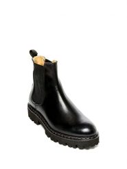 British Passport Skórzane sztyblety w kolorze czarnym rozmiar: 39. Czarne botki British Passport, bez wzorów, ze skóry, bez obcasa, bez zapięcia. Za 204.48 zł.