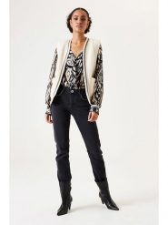 Garcia Dżinsy - Regular fit - w kolorze czarnym rozmiar: W26. Czarne jeansy Garcia, z aplikacjami. Za 110.81 zł.