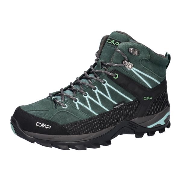 Buty damskie trekingowe CMP RIGEL MID. Czarne trekkingi CMP, z materiału. Za 399.99 zł.