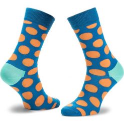 Skarpety Wysokie Unisex HAPPY SOCKS - BDO01-6005 Granatowy Kolorowy. Niebieskie skarpety Happy Socks, bez wzorów, z bawełny. Za 34.90 zł.