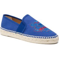 Espadryle KENZO - F952ES188F70 Blue France 74. Niebieskie espadryle Kenzo, bez wzorów, z materiału, bez obcasa, bez zapięcia. W wyprzedaży za 479.00 zł.