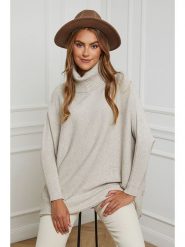 Soft Cashmere Golf w kolorze beżowym rozmiar: 34/36. Brązowe golfy Soft Cashmere, bez wzorów, z kaszmiru, bez ramiączek. Za 162.57 zł.