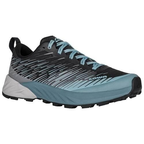 Buty trekkingowe damskie Lowa Amplux. Niebieskie trekkingi Lowa, z materiału, trekkingowe. Za 733.40 zł.