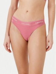 Calvin Klein Underwear Stringi 000QF7878E Różowy. Czerwone stringi Calvin Klein Underwear, bez wzorów. Za 59.99 zł.