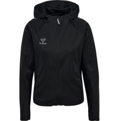 Damska bluza dresowa z kapturem Hummel Cima 2.0. Czarne bluzy Hummel, bez wzorów, z dresówki, z kapturem. W wyprzedaży za 313.50 zł.