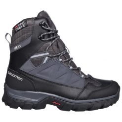 Buty trekkingowe damskie Salomon Chalten TS CSWP ocieplane. Czarne trekkingi Salomon. W wyprzedaży za 454.49 zł.