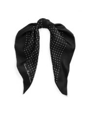 LAUREN RALPH LAUREN Chusta 454953615001 Czarny. Czarne rękawiczki Lauren Ralph Lauren, bez wzorów, z jedwabiu. Za 379.99 zł.
