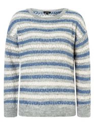 More & More Sweter w kolorze szaro-niebiesko-białym rozmiar: 38. Białe swetry More & More, bez wzorów, bez ramiączek. Za 141.52 zł.