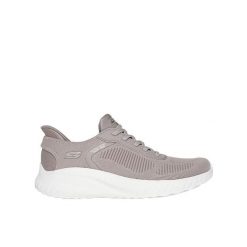BUTY damskie SKECHERS BOBS SLIP-INS sportowe beżowe wsuwane. Białe obuwie sportowe Skechers, bez zapięcia. Za 349.00 zł.