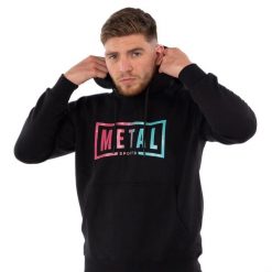 Bluza Metal Boxe Miami Vice. Czarne bluzy METAL BOXE, l, bez wzorów, z bawełny, z kapturem. Za 225.50 zł.