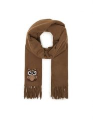 Weekend Max Mara Szalik Fascia 2615541034 Beżowy. Brązowe rękawiczki Weekend Max Mara, bez wzorów, z wełny. Za 909.99 zł.