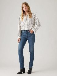Levi's Dżinsy "724" - Slim fit - w kolorze niebieskim rozmiar: W27/L30. Niebieskie jeansy Levi's®, l, z aplikacjami, z podwyższonym stanem. Za 219.95 zł.