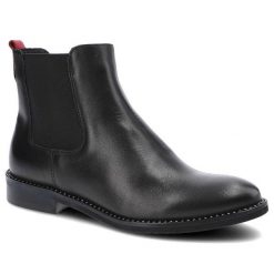 Czarne Botki Lamanti Damskie Modne Buty Jesienne. Czarne botki Lamanti, na jesień, z aplikacjami, z dzianiny, bez obcasa, na obcasie, bez zapięcia. Za 279.00 zł.