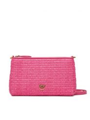 PINKO Torebka Flat Horizontal Mini PE 25 PCPL 104277 A2CF Różowy. Czerwone torebki klasyczne Pinko, bez wzorów, ze skóry, bez dodatków. Za 469.99 zł.